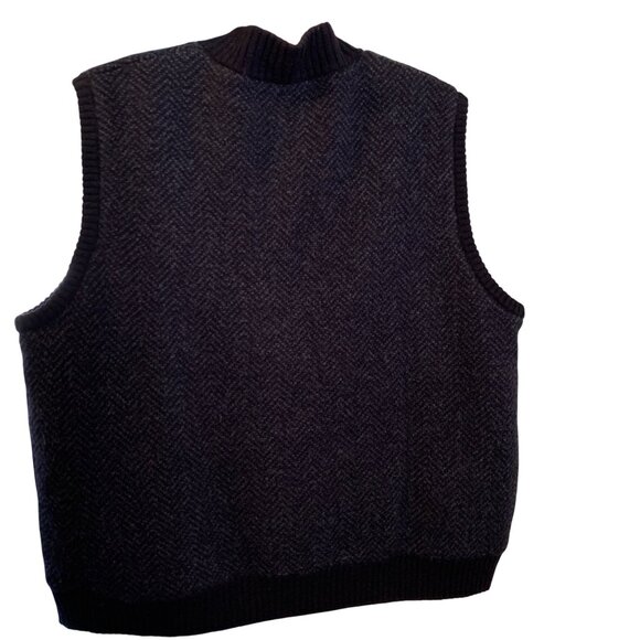 Pendleton Men’s Sweater Vest Full-Zip 100% Washable Wool Blue Fleece Large Fall - Picture 7 of 7